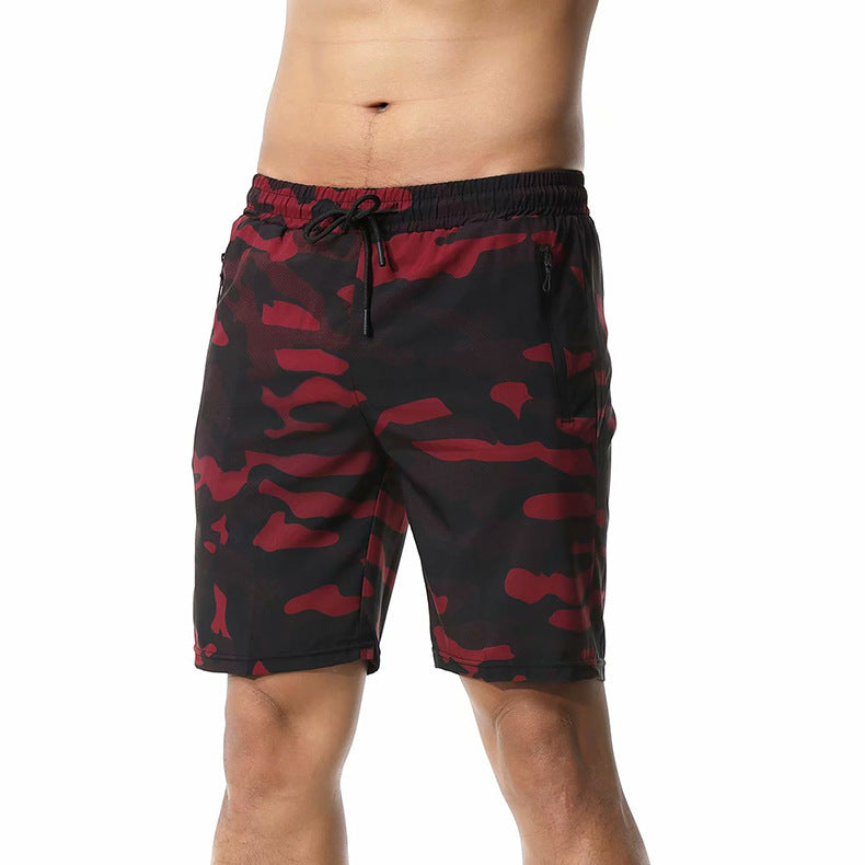 Camouflage Sweatpants Shorts Quick Drying Men's Running