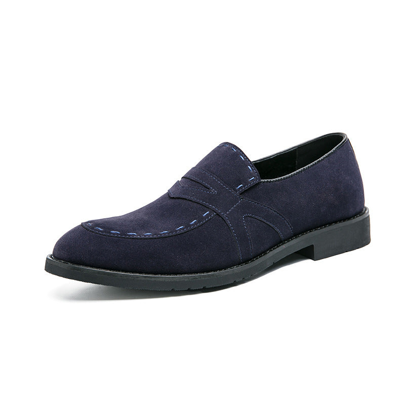 Men's British Style Pointed Toe Suede Shoes