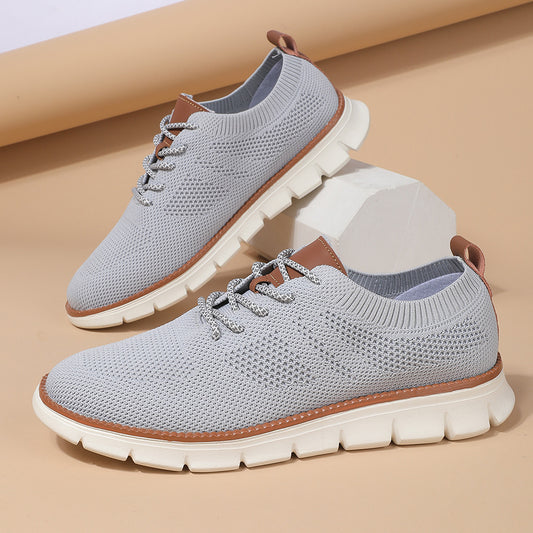 Men's Fashion Flying Woven Sneakers - Breathable Athletic Shoes