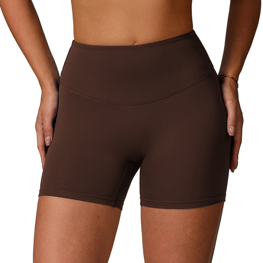 Women's High Waist Hip Lift Yoga Shorts - Running Exercise Athletic Shorts