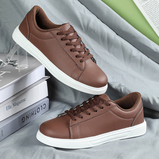 Platform Skateboard Sneakers - Casual Flat Skate Shoes