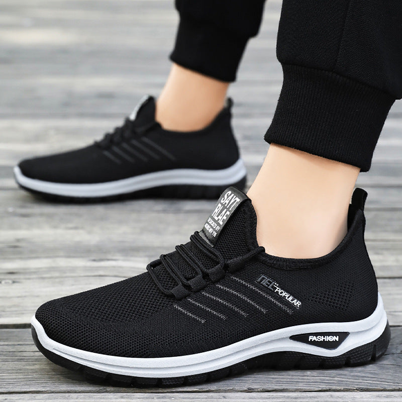Men's Lightweight Walking Sneakers - Comfortable Soft Bottom Shoes