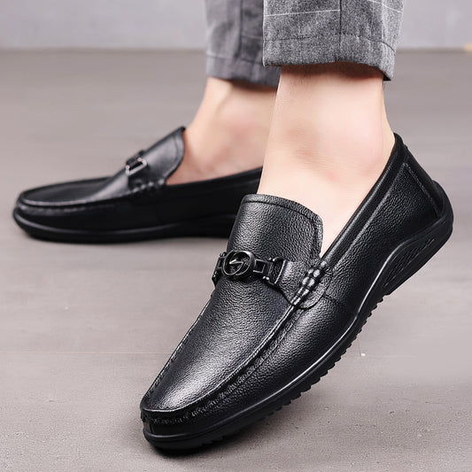 Leather Casual Fashion Shoes - Comfortable Dress Shoes for Men