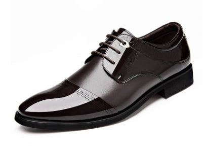 Spring New Men's Business Dress Shoes - Fashion Lace-Up Formal Footwear