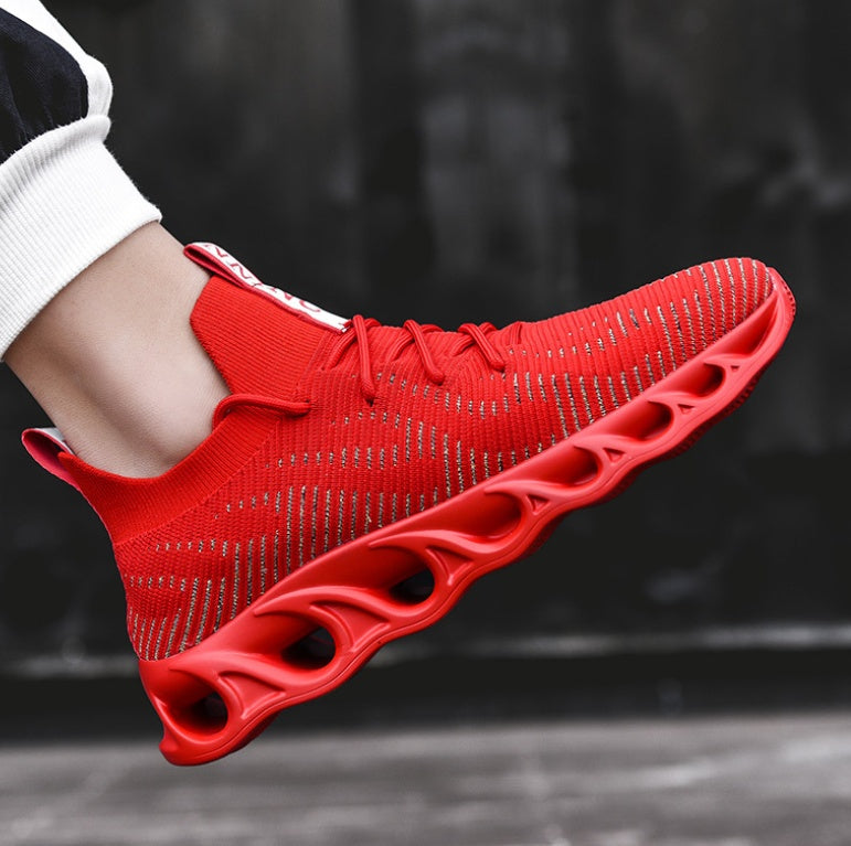 Flying Woven Hollow Running Shoes - Ultra-Breathable Athletic Sneakers