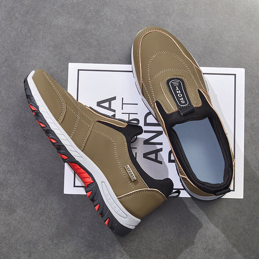 Men's Slip-On Walking Shoes - Non-Slip Lightweight Casual Sneakers