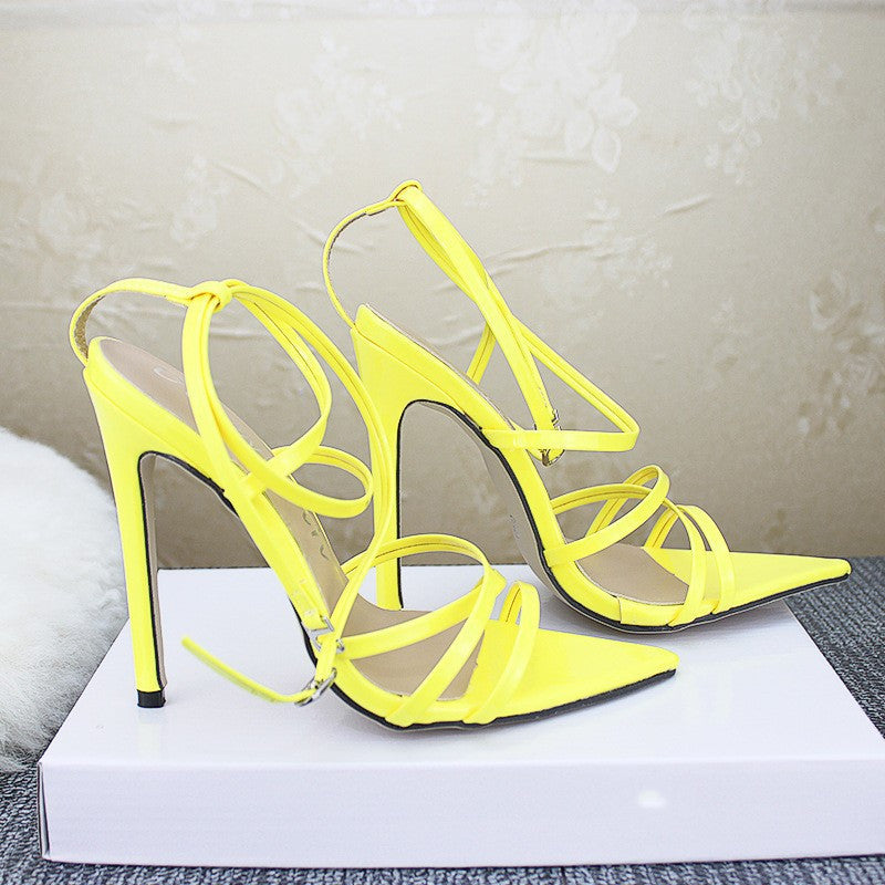 Women's Business Heel-Strap Sandals - Professional Buckle Closure Shoes