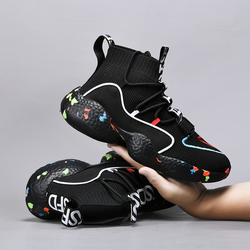 Men's Summer Breathable Vulcanized Sneakers - Soft Flat Tennis Running Shoes