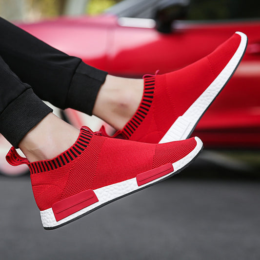 Flying Knit Korean Student Mesh Shoes - Sports Casual Athletic Sneakers