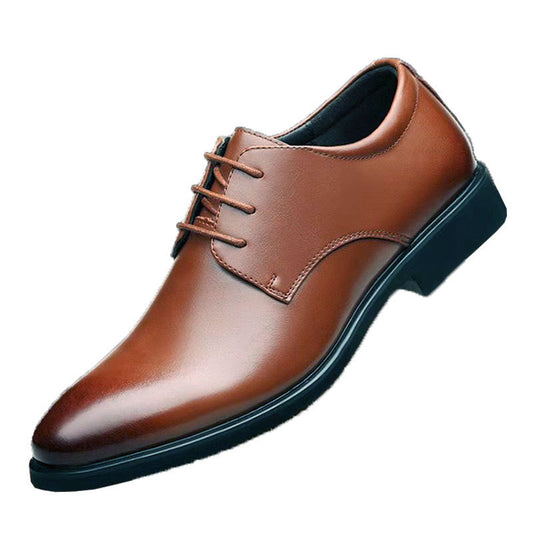 Premium Leather Oxford Shoes - Men's Plus Size Wedding Business Dress