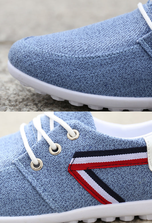 Men's Soft-Soled Canvas Shoes - Comfortable Beijing Cloth Peas Shoes