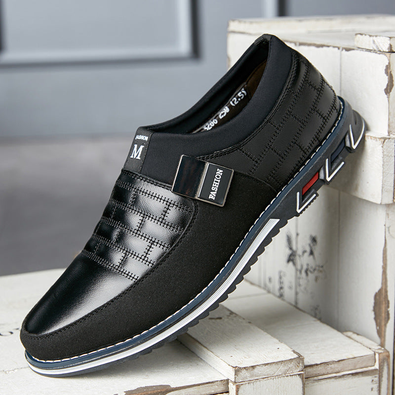 Men's Large Size Casual Leather Shoes - Premium Comfort & Style