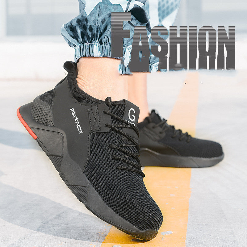 Breathable Safety Shoes - Steel Toe Anti-Smashing Work Boots