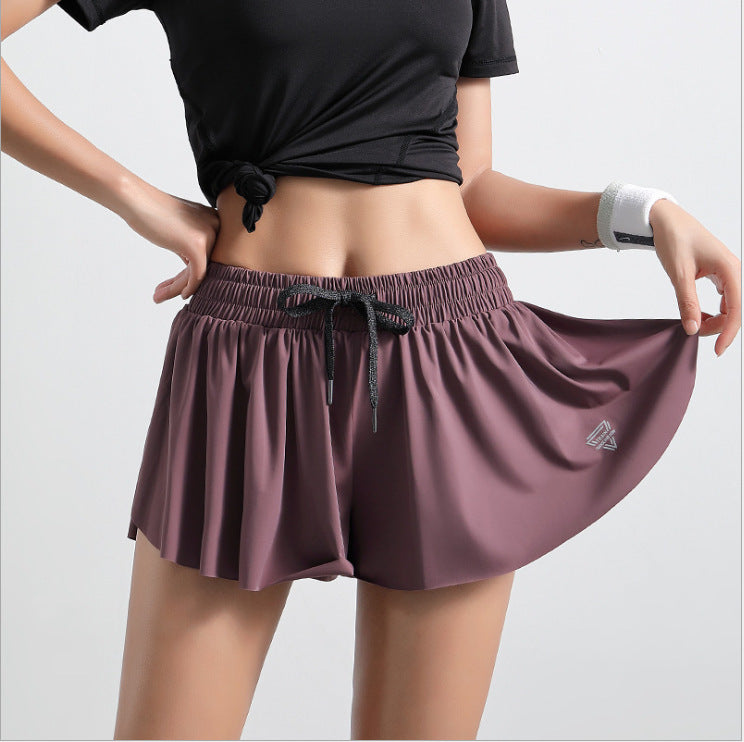 Women's High Elastic Running Shorts - Anti-See-Through Athletic Shorts