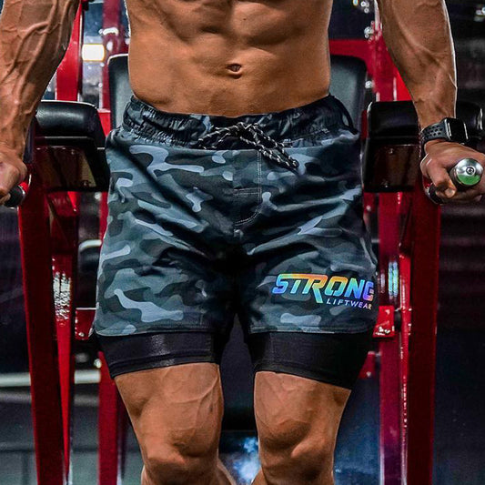 Men's Double Breathable Sports Running Training Shorts - Advanced Ventilation Athletic Shorts