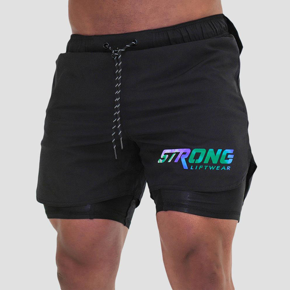 Men's Double Breathable Sports Running Training Shorts - Advanced Ventilation Athletic Shorts