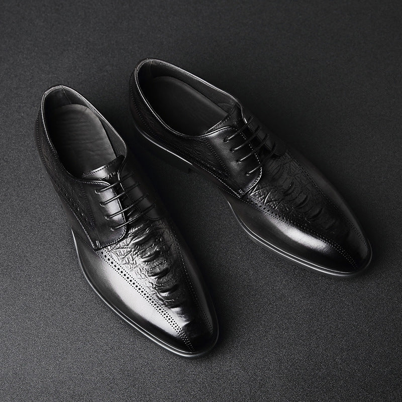 Autumn Carved Hollow Business Dress Shoes - Men's Contemporary Formal