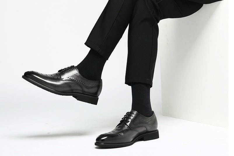 Autumn Carved Hollow Business Dress Shoes - Men's Contemporary Formal