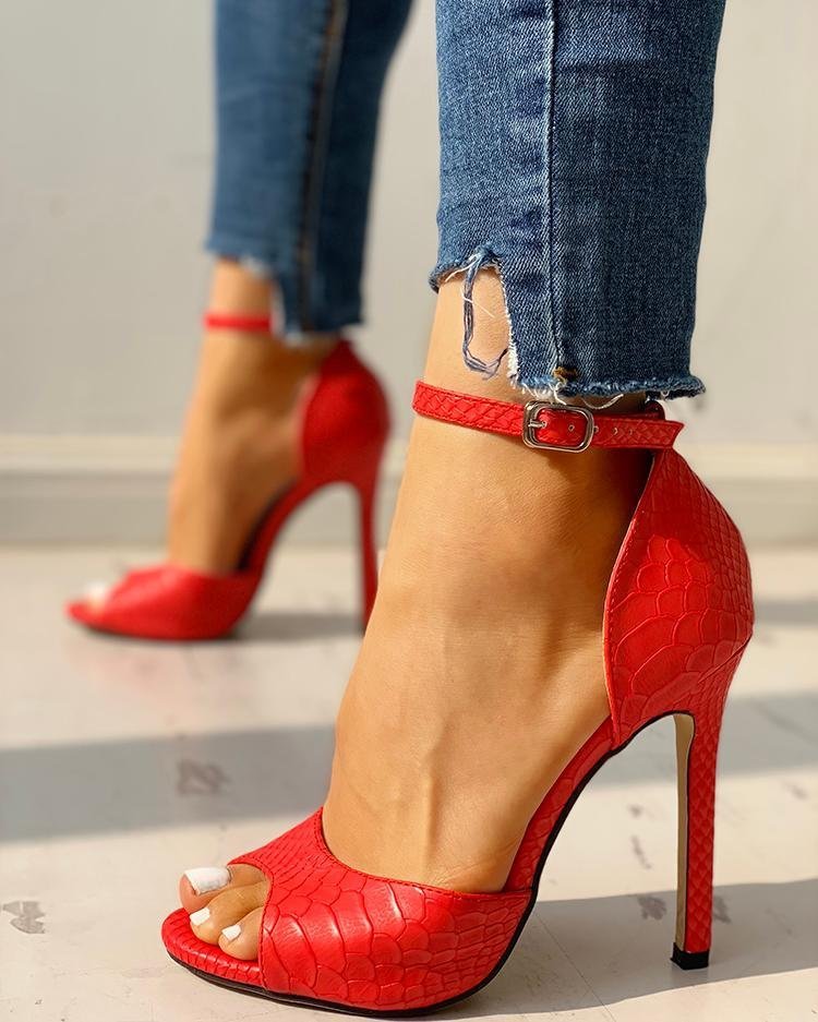 Women's Plus Size Super High Heel Sandals - Extended Sizing Glamour Heels
