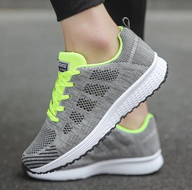 Wedge Heel Sports Sneakers - Casual Athletic Shoes for Women