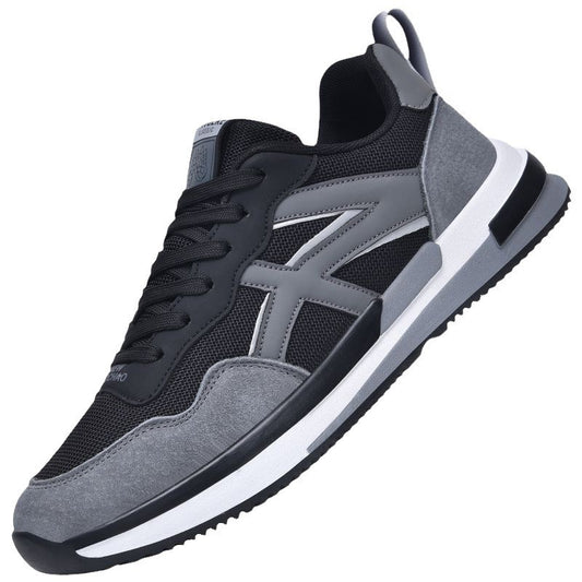 Leather Breathable Casual Sneakers - Comfortable Sports Athletic Shoes