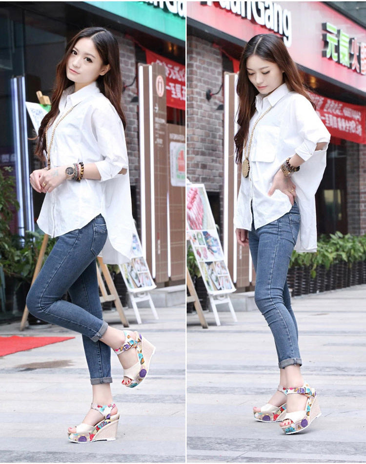 Women's Floral High Heel Sandals - Romantic Feminine Summer Shoes