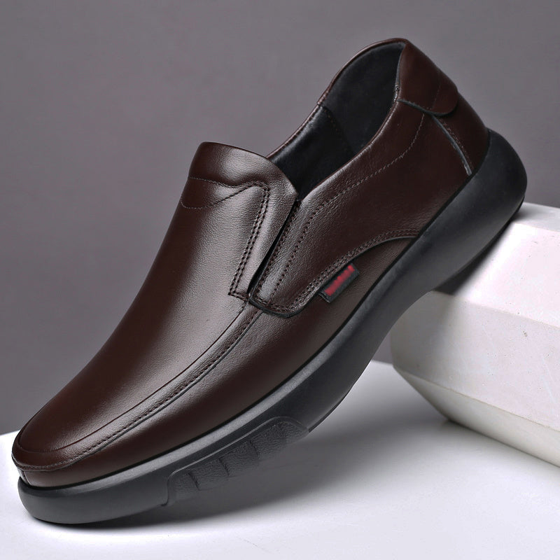 Men's Casual Leather Shoes - Soft-Sole Comfort Shoes for Spring & Autumn