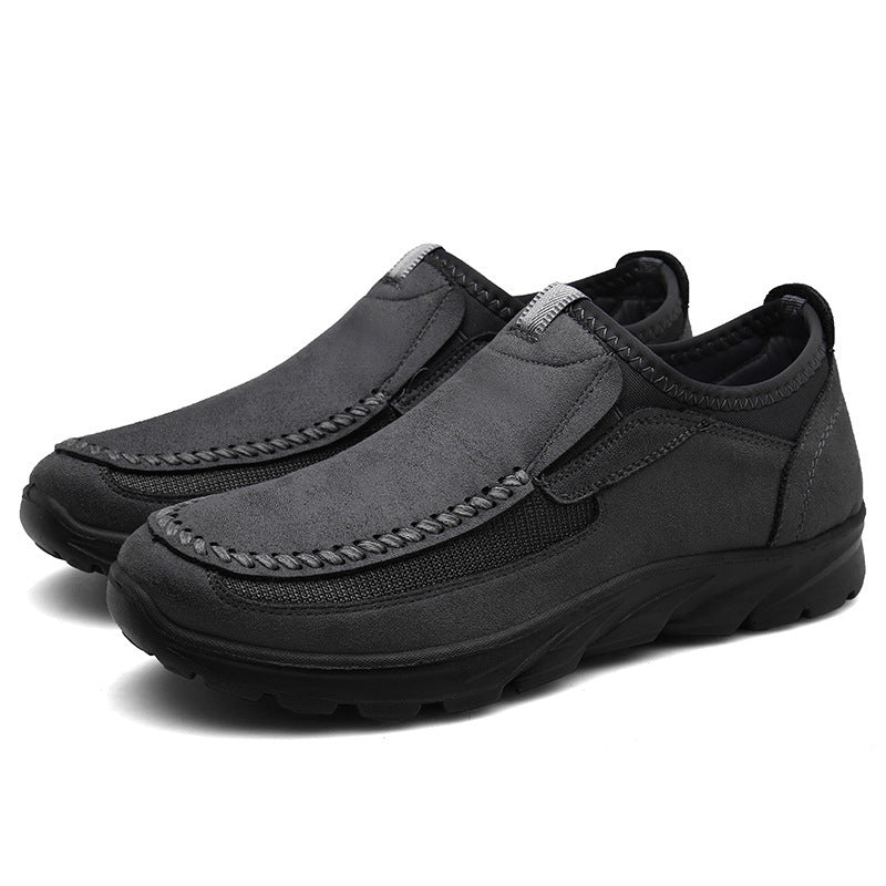 Men's Casual Leather Shoes - Lightweight Everyday Comfort Shoes