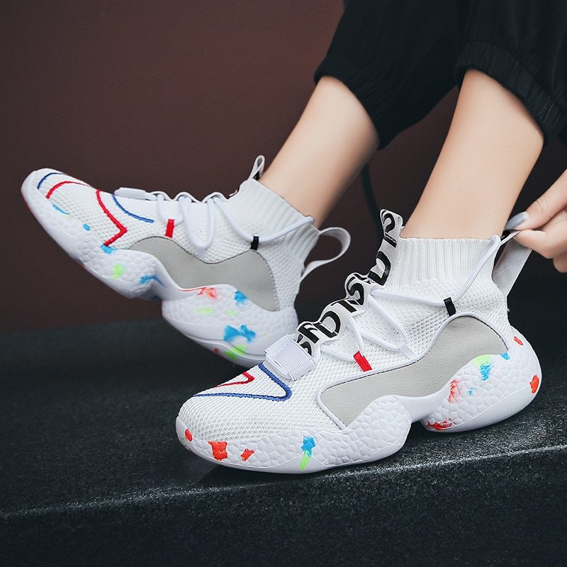 Men's Summer Breathable Vulcanized Sneakers - Soft Flat Tennis Running Shoes