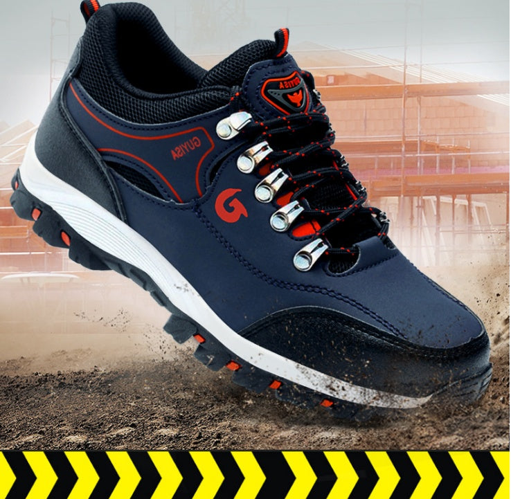 Men's Industrial Safety Work Boots - Steel Toe Anti-Puncture Odor-Resistant