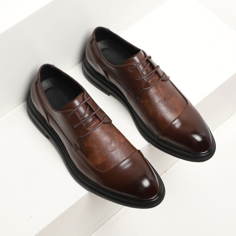 Men's New Pointed British Business Dress Shoes - Premium Formal Footwear