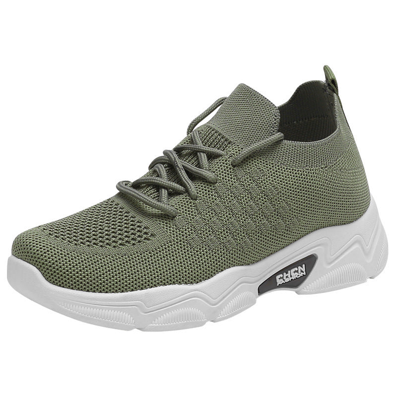 Women's Thick Bottom Platform Sneakers - Student Casual Shoes