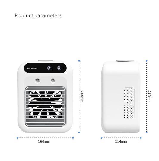 Portable Air Cooler Fan - USB Water Cooling AC for Room, Office & Car