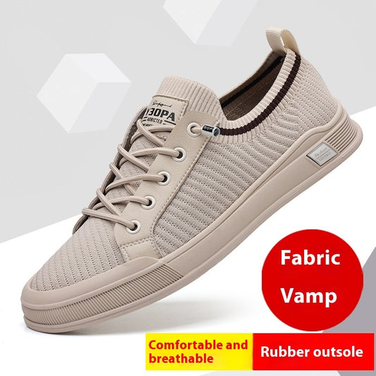 Men's Flying Woven Casual Sneakers - Breathable All-Season Shoes