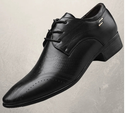 Men's Classic Business Dress Shoes - Professional Formal Leather Footwear