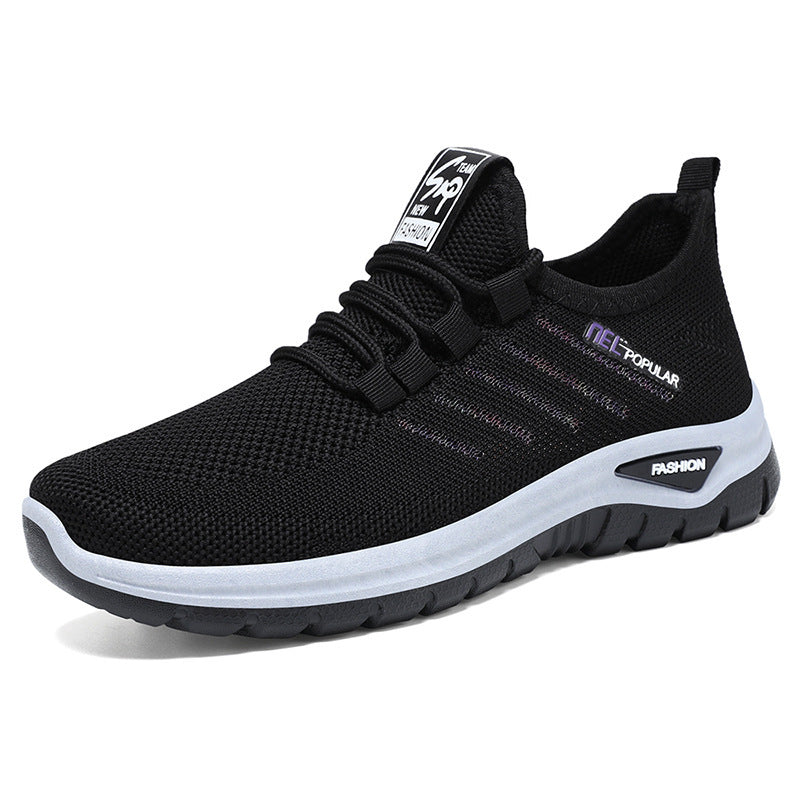 Men's Lightweight Walking Sneakers - Comfortable Soft Bottom Shoes