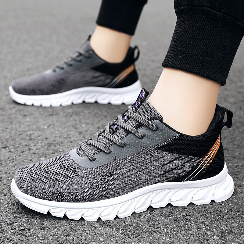 Wavy Bottom Fashion Sneakers - Sport Running Walking Shoes for Men