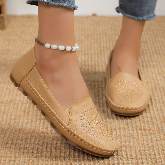 Women's Handmade Gommino Loafers - Casual Driving Shoes