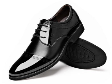 Spring New Men's Business Dress Shoes - Fashion Lace-Up Formal Footwear
