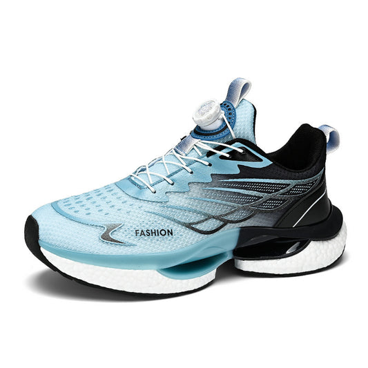 Men's Rotating Button Running Sneakers - Advanced Athletic Shoes