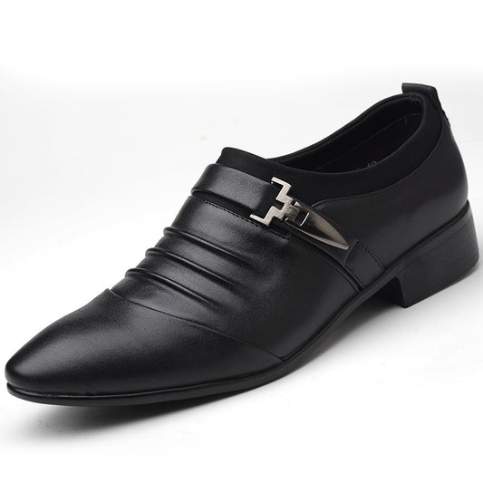 Men's Winter Business Casual Shoes - British Pointed Dress Shoes Large Sizes