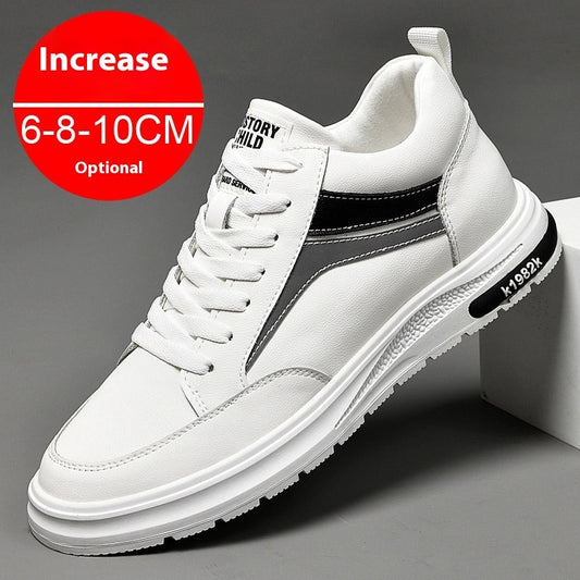 Men's Height Increasing Elevator Sneakers - Invisible Lift Casual Shoes