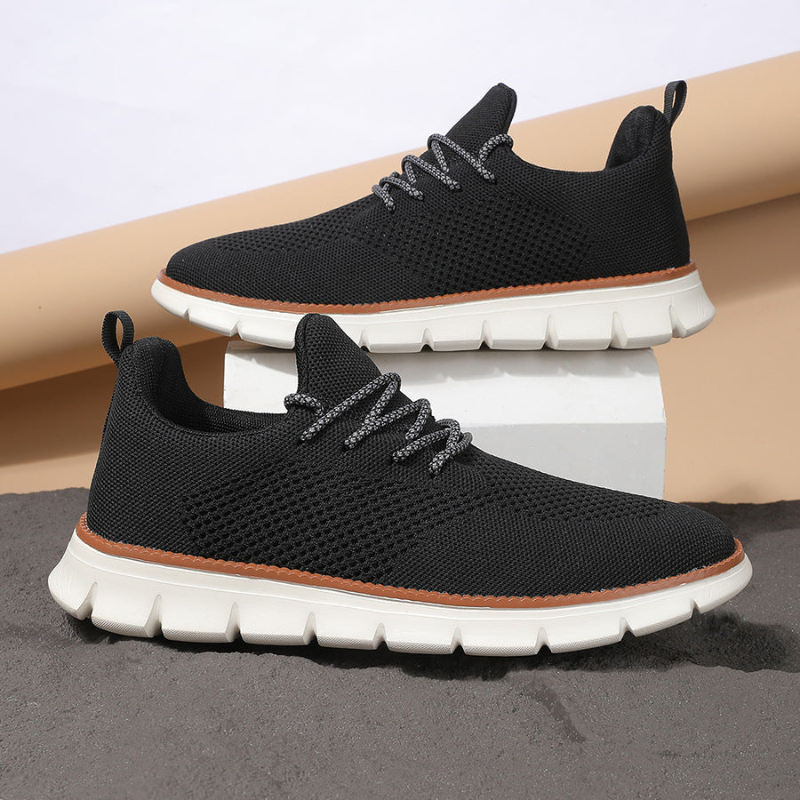 Men's Fashion Flying Woven Sneakers - Breathable Athletic Shoes