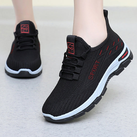 Casual Soft Sole Sneakers - Lightweight Breathable Comfortable Shoes