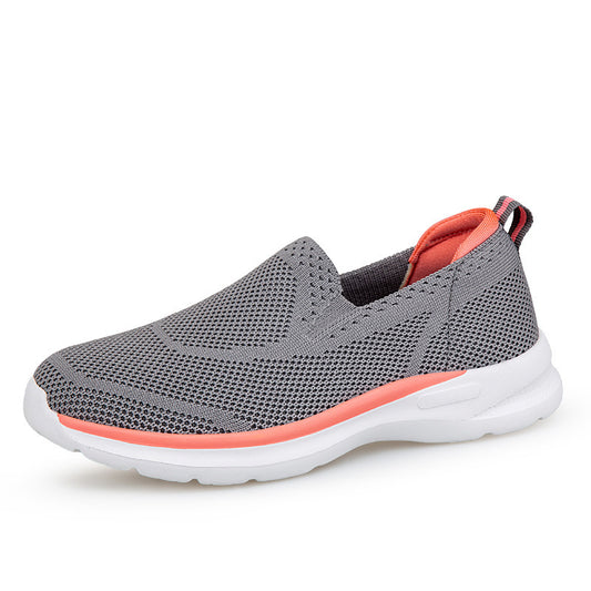 Unisex Mesh Slip-On Sneakers - Lightweight Breathable Running Shoes