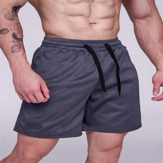 Men's Summer American Style Mesh Shorts - Breathable Athletic Mesh Shorts