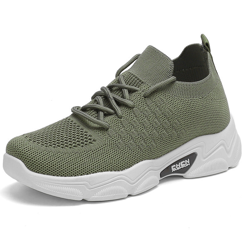 Women's Thick Bottom Platform Sneakers - Student Casual Shoes