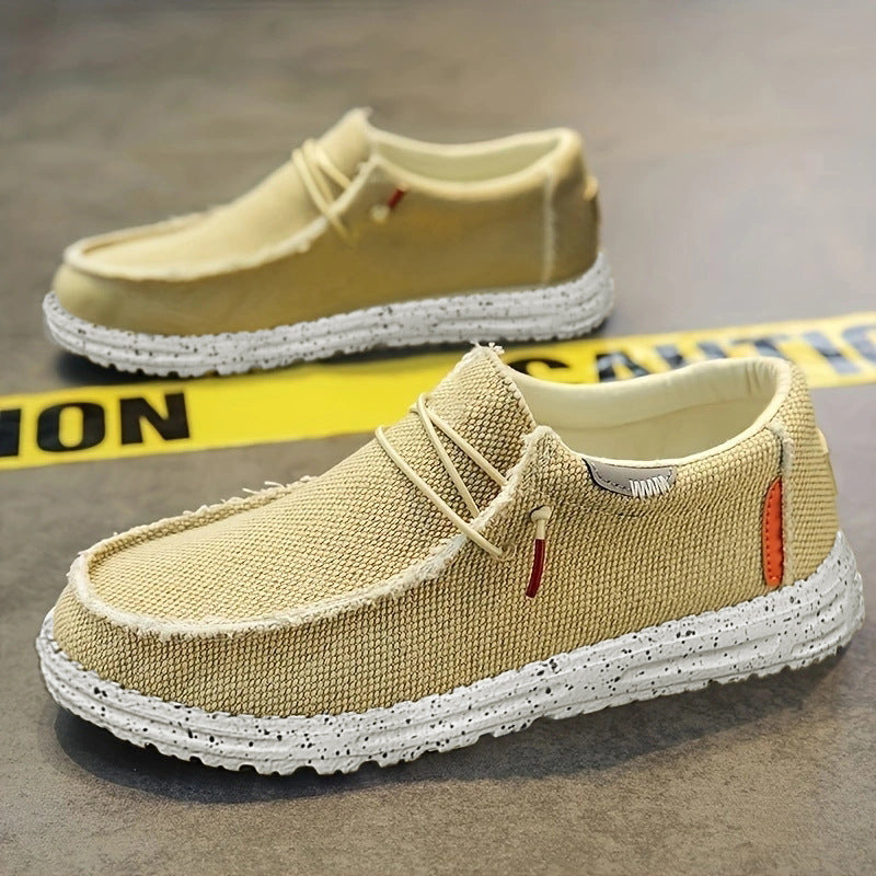 Men's Slip-On Canvas Shoes - Breathable Casual Shoes for Autumn