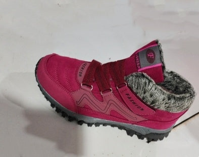 Men's Winter Cotton Running Shoes - Warm Velvet-Lined Large Size Sports Shoes