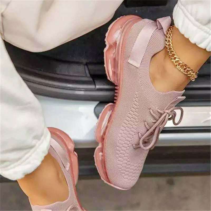 Large Mesh Breathable Casual Sneakers - Comfortable Athletic Shoes